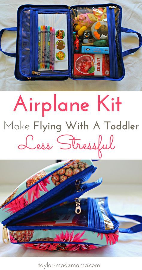 Tips for how to entertain a toddler on a flight. How to pack the perfect carry on bag (including an in-flight entertainment case) to keep your toddler occupied and happy. FREE PRINTABLE CHECKLIST | traveling with kids | packing for a toddler | top tips for traveling with a toddler. Toddler Plane Travel, Flying With A Toddler, Kids Travel Activities, Airplane Activities, Airplane Kit, Flying With Kids, Toddler Top, Packing Kids, Plane Travel