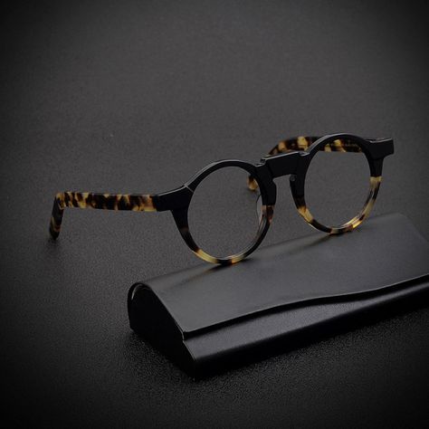 Round Eye Glasses, Mens Eye Glasses, Retro Eyewear, Reading Glasses Men, Eyeglass Frames For Men, Round Eyeglasses Frames, Acetate Glasses, Mens Glasses Frames, Round Glasses Frames