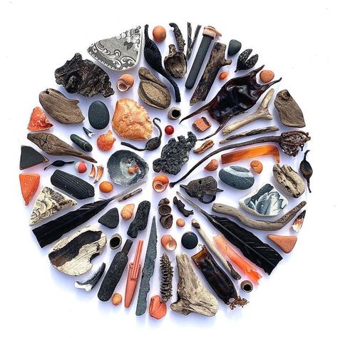 Andy & Helen Mortley: on Instagram: "Black and Orange flotsam shadow box by Helen , with amber seacomb , driftwood , sea plastic ,pottery ,eggcases and pebbles ! I saved it for the 1st as it’s a wee bit Halloweenie and it’s for you @lorileethomasart x #driftwood #driftwoodart #driftwoodflatlay #shell #seashells #beachtreasures #seashore #seaplastic #seapottery #seabead #pebbles #periwinkles #beachcombing #beachcombingfinds #beachcomber #isleofmull #innerhebridesofscotland #islandart #islandarti Beachcombing Art, Nature Mosaic, Seashell Shadow Boxes, Beachcombing Finds, Sea Shells Diy, Cactus Craft, Isle Of Mull, Art Coquillage, Seashell Wall Art