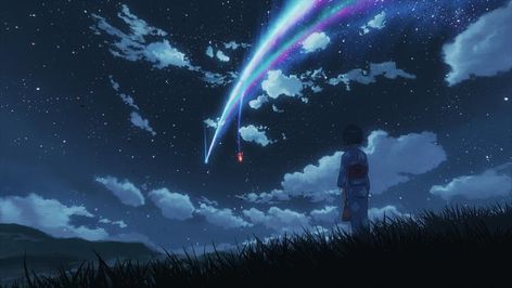 Your Name 4K Wallpapers - Stills from the movie - Album on Imgur Kimi No Na Wa Wallpaper, Yuumei Art, Starry Night Wallpaper, Your Name Wallpaper, Live Wallpaper For Pc, Pc Photo, Your Name Anime, Moving Wallpapers, Naruto Gif