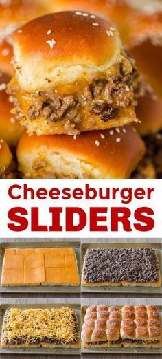 These Cheeseburger Sliders are so good - juicy, beefy, cheesy and easy (just 30 minutes to make) They are super easy to make (no patties) and are packed with flavor! I know you'll love these Hawaiian roll sliders! Family Easy Dinner Ideas, Chilly Day Recipes, Side Meal Ideas, Easy Dinner Recipes For Two Beginner, Quick And Easy Dinner Recipes For Family Kids Picky Eaters, Good Health Meals, Dinner For Monday Night, Cheap Supper Ideas Budget, Cheap Food Recipes Groceries Budget