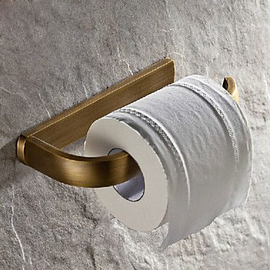 Antique Brass Finish Brass Material Toilet Paper Holders 2997858 2016 – $29.99 Toilet Paper Holder Wall Mount, Antique Brass Bathroom, Brass Toilet, Brass Toilet Paper Holder, Brass Bathroom Accessories, Tissue Paper Roll, Toilet Paper Holder Wall, Toilet Shelves, Bathroom Toilet Paper Holders