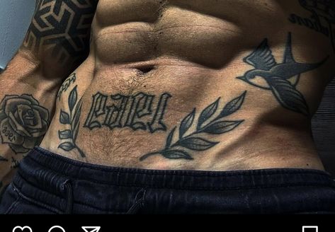 Belly Button Tattoos Men, Pelvis Tattoo Men, Lower Abdomen Tattoo Men, Waist Tattoos Men, Mens Stomach Tattoo, Belly Button Tattoos, Abdomen Tattoo, Side Stomach Tattoos, Waist Tattoos