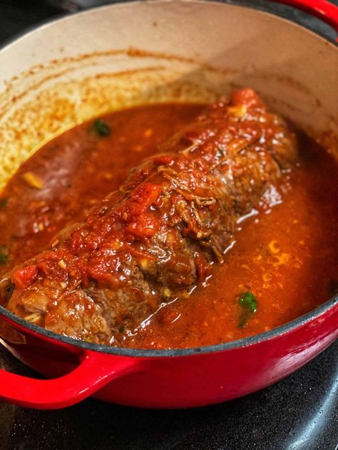 Braciolone - Sicilian Girl Bracciole Recipe Easy, Sicilian Braciole Recipe, Bracciole Recipe, Braciole Recipe Italian, Italian Braciole, Lidias Italy Recipes, Italian Steak, Beef Braciole, Braciole Recipe