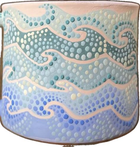 Beach Themed Pottery Painting, Beach Pottery Painting, Ceramic Bowls Painting Ideas, Painting Pottery Plates, Pottery Decoration, Painting Ceramics, Painting Pottery, Clay Inspo, Color Me Mine