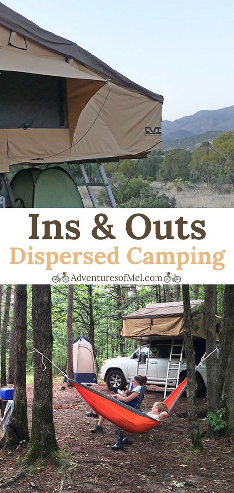 Dispersed Camping, Camping Rules, Camping Safety, Rv Camping Tips, Camping Checklist, Free Camping, Camping Backpack, Ins And Outs, Camping Tips