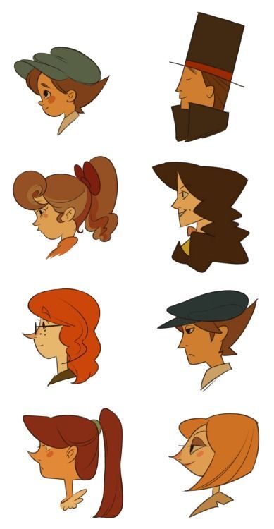 Shape Language, Re Design, 동화 삽화, Professor Layton, Still Alive, Character Design Animation, Cartoon Character Design, Cute Art Styles, Character Design References