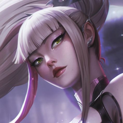 League Of Legends, Stars, Hair, Anime, Pink, White