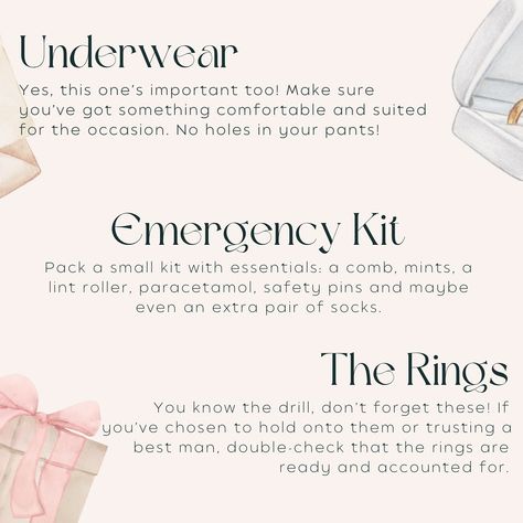 THE guide that every groom needs for the wedding morning…and let’s be honest, the checklist every bride will want their groom to have! #groom #weddingday #weddingchecklist Brides Checklist, The Checklist, Wedding Morning, Lint Roller, Wedding Checklist, Emergency Kit, Morning Wedding, Be Honest, Safety Pin