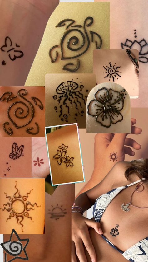 Henna Tattoo Diy, Small Henna Tattoos, Small Henna Designs, Henne Tattoo, Cute Henna Designs, Cute Henna Tattoos, Henna Style Tattoos, Small Henna, Henna Drawings