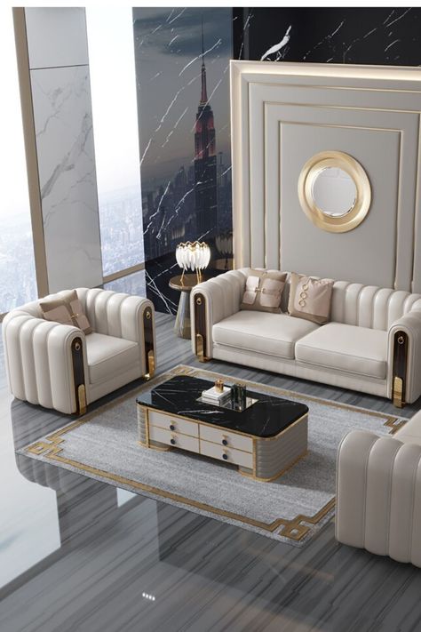 Sofa Set With Modern New Design Luxury Sofa Living Room, Latest Sofa Designs, Luxury Furniture Sofa, Luxury Sofa Design, Modern Sofa Living Room, Modern Sofa Designs, Living Room Sofa Set, Set Sofa, Living Room Sofa Design