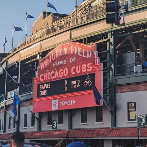 Had a super fun night in Chicago watching my Braves beat the Cubs at Wrigley Field! ° ° #wrigleyfield #wrigleyville #chicagocubs #atlantabraves #baseball #mlb #chicago #illinois Wrigley Field Chicago, Florida Man, Chicago Sports, Wrigley Field, Chicago Illinois, Atlanta Braves, Chicago Cubs, Night In, Illinois