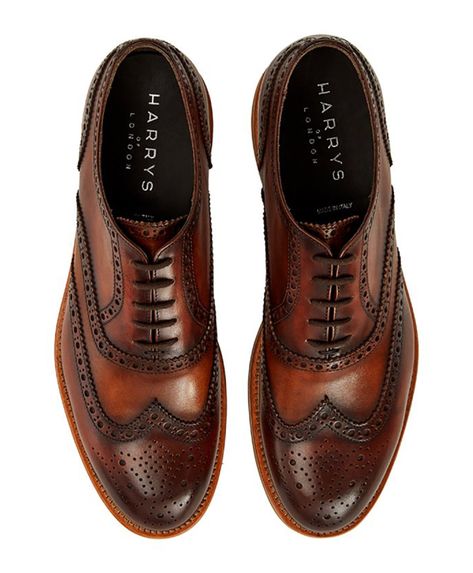 Oxford vs Brogues: what's the difference? | Esquire Middle East Oxford Vs Brogues, Timeless Brogue Oxfords For Semi-formal Occasions, Semi-formal Brogue Oxfords With Almond Toe, Dress Shoes Men Oxfords & Loafers, Leather Oxford Shoes With Brogue Detailing For Semi-formal, Harry Hart, Semi-formal Oxford Leather Shoes With Brogue Detailing, Cuffed Denim Jeans, Plain White Shirt