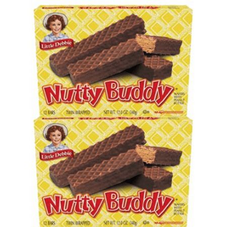 How do you describe the sensation of a Nutty Buddy wafer? Is it the classic crunch as you snap into your first bar? Is it the layers of delicious peanut butter creme in every bite? Maybe its the fudge coating lightly covering each bar so the iconic crisscross pattern of the wafers shows through? Or is it because theres always one to share with a friend? Whatever the reason, Nutty Buddy wafer bars are fun for everyone! Did you know Nutty Buddy wafers were one of the first multipack creations by L Nutty Bars, Treats To Share, Nutty Buddy, Peanut Butter Protein Bars, Peanut Butter Crunch, Treat Bar, Decaffeinated Coffee, Chocolate Chip Bars, Little Debbie