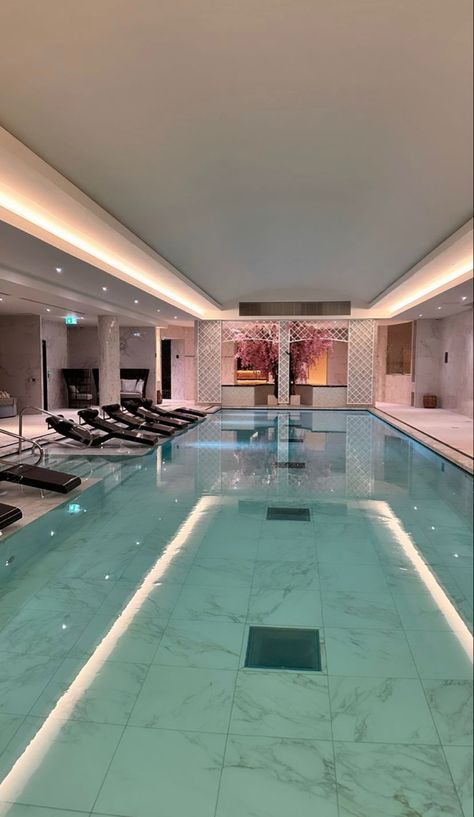 Big Swimming Pools, Indoor Pool Design, Luxury Houses Mansions, Indoor Swimming Pool, Dream Mansion, Luxury House Interior Design, Indoor Swimming, Dream House Rooms, Home Building Design