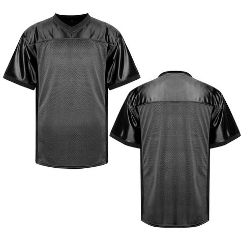 PRICES MAY VARY. 100% Polyester Imported Pull On closure Machine Wash Leisure sports football jersey Blank Men's Football Jersey,Black White Grey SIZE – USA standard size,Blank Football Jersey,S-3XL. FABRIC - These jerseys are made of 100% Polyester knitted fabric. STYLE – short sleeve football jersey. Perfect jersey for the 90s party, jersey party, Halloween and daily life 100% Mesh High Quality Polyester All Letters & Numbers are Stitched Adult men's Football Jersey S-3XL. USA standard size FA Football Jersey Mockup, New Football Jersey Designs, Football T Shirt Designs, Jersey Mockup, Jersey Party, Jersey Fashion, Concept Photography, American Football Jersey, 90s Party