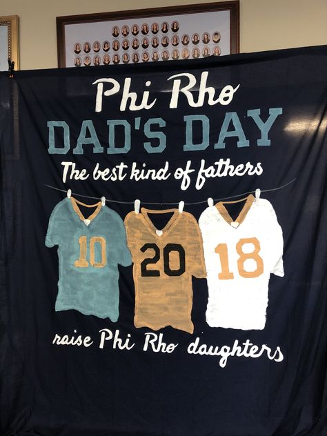 Sorority Dad’s Day Banner Dads Weekend Banner Sorority, Sorority Dads Day Ideas, Dads Day Banner Sorority, Dads Weekend Shirts Sorority, Dads Weekend Banner, Dads Weekend Sorority, Family Weekend Banner, Dads Day Sorority, Parents Weekend Banner