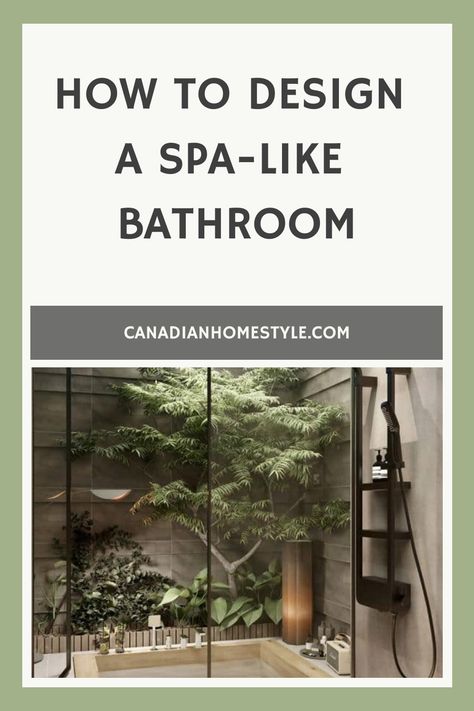 How to design a spa-like bathroom Luxurious Spa Room, Luxury Spa Bathroom Master Bath, Zen Garden Bathroom, Shower Spa Ideas, Spa Like Bathroom Ideas, Spa Bathroom Ideas Master Bath, Zen Spa Bathroom Ideas, Spa Bathrooms, Home Spa Bathroom