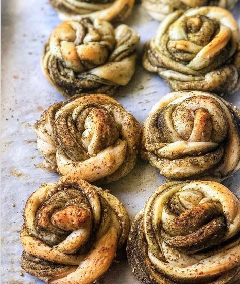 Twisted Za'atar Knots with Feta by fufuinthekitchen | Quick & Easy Recipe | The Feedfeed Za'atar Recipe, Dukkah Recipe, Quick Brunch, Feta Recipe, Eid Food, Brunch Items, Cheese Puff Pastry, Grazing Board, Feta Recipes