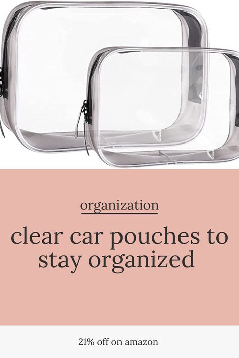 Clear Travel Bags for Toiletries, Lightweight Clear Toiletry Bag, 2 Pack Multipurpose Transparent TSA Cosmetic Bag Clear Pouch For Traveling #organization #amazonaffiliate #car #auto #storage Traveling Organization, Clear Travel Bag, Clear Toiletry Bag, Clear Pouch, Flight Travel, Best Amazon Finds, Clear Bag, Clear Bags, Best Amazon