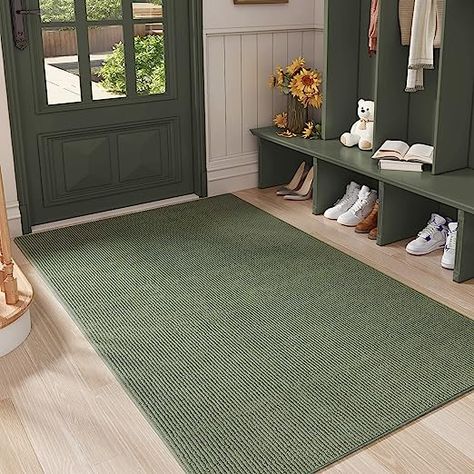 Amazon.com : Color G Large Door Mat, Non-Slip, Dirt Trapper Welcome Mat, 5ft Absorbent Doormat, Low-Profile, Washable-36 x59 Entry Rugs for Inside House 3x5, Green : Patio, Lawn & Garden Entryway Mat Indoor, Double Door Mat, Inside Front Door, Inside Door Mat, Rugs For Entryway, Entrance Rugs, Front Door Mat Indoor, Front Door Rugs, Entry Rugs