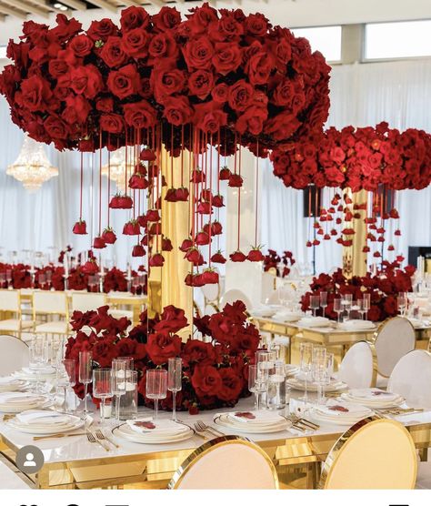 Ball Bouquet, Red Events, Birthday Gala, Christmas Gala, Carpet Wedding, Beauty And Beast Wedding, Red Centerpieces, Red Wedding Decorations, Custom Wedding Decor