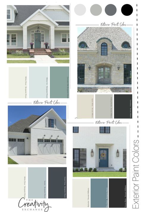 How to Choose the Right Exterior Paint Colors Warna Cat Eksterior, Exterior Paint Color Combinations, Paint Color Combinations, Exterior House Colors Ranch Style, Exterior House Colors Stucco, Exterior House Colors Combinations, House Paint Color Combination, Color Combinations Paint, Colors Combinations