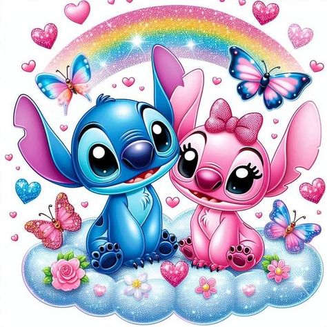 Wallpaper Backgrounds Stitch And Angel, Lilo And Stitch Images, Stitch And Hello Kitty Together, Stitch And Angel Party, Lilo And Angel, Stitch And Lilo, Angel Lilo And Stitch, Lilo En Stitch, Lilo And Stitch Characters