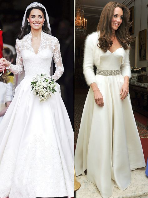 Will Pippa Middleton Wear Two Wedding Dresses Like Princess Kate? Princess Kate Wedding Dress, Vestidos Kate Middleton, Kate Wedding Dress, Kate Middleton Wedding Dress, After Wedding Dress, Düşes Kate, Wedding Reception Outfit, Royal Wedding Gowns, Middleton Wedding