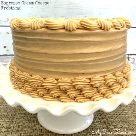 Espresso Cream Cheese Frosting Eggless Mousse, Different Cake Flavors, Pumpkin Spice Latte Cake, Cake Recipe Chocolate, My Cake School, Espresso And Cream, Crunch Cake, Gingerbread Latte, Cream Cheese Frosting Recipe