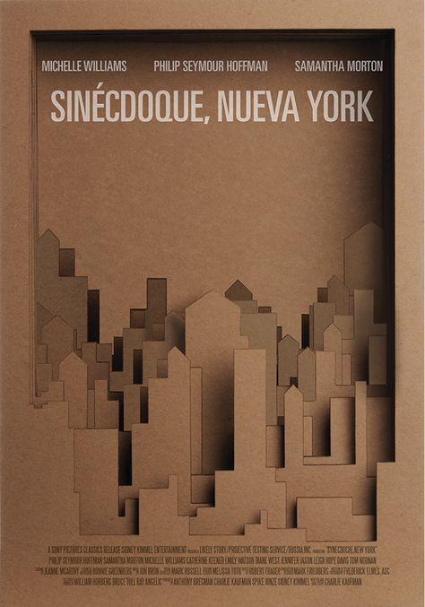 College Project.Alternative movie poster for the Movie SYNECDOCHE, NEW YORK from director Charlie Kaufman. Synecdoche New York, Charlie Kaufman, Series Posters, College Project, Tv Posters, Posters Minimalist, College Projects, Retro Posters, New York Poster