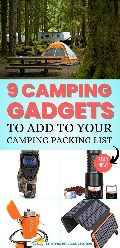 Unique Camping Gear, Hiking Gadgets, Gifts For Camping, Must Have Camping Gear, Camping Gear Gadgets, Camping Packing List, Camping Gadgets, Survival Skills Life Hacks, Outdoor Gifts