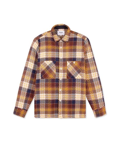 Wax London’s Instagram photo: “The second drop of our new collection NOSTALGIA is now live. Drop 2 consists of a number of new fabrications in our Whiting Overshirt…” Mens Overshirts, Wax London, Sustainable Textiles, Mens Chinos, Mens Button Up, Khaki Chinos, Indie Design, Women's Plaid Shirt, Shirt Jacket