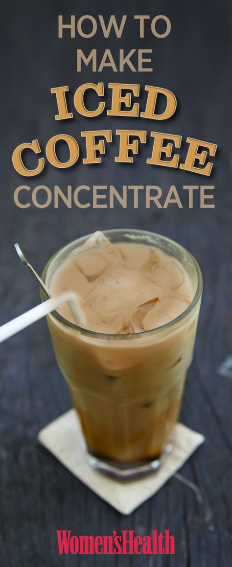 How to make iced coffee concentrate Coffee Concentrate Recipe, Relaxing Drinks, Iced Coffee Concentrate, Deceptively Delicious, Make Iced Coffee, Princess Food, Iced Coffee Protein Shake Recipe, Iced Coffee Protein Shake, Coffee Protein Shake