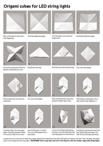 2015_origami_cube_tutorial | Tina Taul | Flickr Cube Origami, Origami Cube, Paper Cube, Diy Paper Flowers, Origami Patterns, Folding Origami, Architecture Model Making, Origami Tutorial, Budget Diy