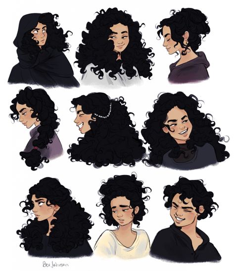 Model Sheet Character, Character Inspiration Girl, Character Design Cartoon, Curly Hair Drawing, Easy Drawing Tutorial, Character Model Sheet, Model Sheet, Arte Sketchbook, Fantasy Warrior