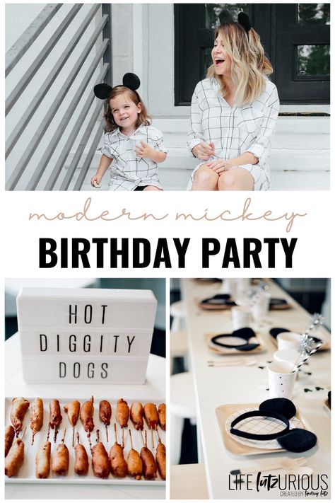 One Year Mickey Mouse Birthday, Mickey And Minnie Mouse Birthday Party, Modern Disney Birthday Party, Modern Mickey Birthday Party, Muted Mickey Mouse Party, 1st Birthday Party Ideas Disney, Mickey Minnie Mouse Birthday Theme, Modern Mickey Mouse Birthday Party, Disney 2nd Birthday Boy