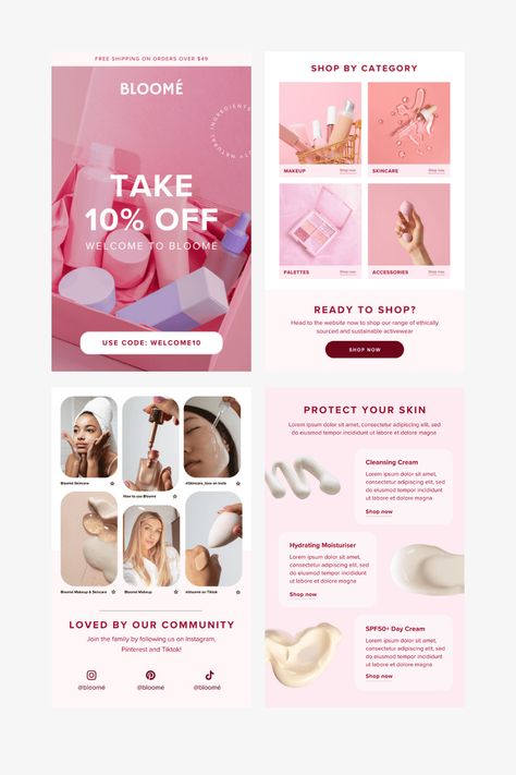 Review of experimental and theoretical studies of rosette Welcome Emails Design, Makeup Email Marketing, Brand Catalogue Design, Welcome Newsletter Design, Email Header Design Banners, Skincare Email Design, Beauty Email Design, Email Marketing Design Newsletter Templates, Edm Marketing