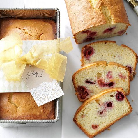 My aunt brought her tea bread recipe with her from Scotland, and a fresh-baked loaf has become a family tradition during the holidays. Each slice is loaded with red cherries. —Kathleen Showers, Briggsdale, Colorado Blueberry Bread Recipe, Almond Tea, Lemon Blueberry Bread, Tea Bread, Swirled Bread, Blueberry Bread, Banana Nut Bread, Nut Bread, Quick Bread Recipes