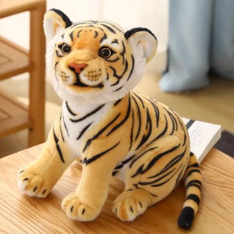 Tiger Stuffed Animal, Tiger Plush, Pet Tiger, Soft Stuffed Animals, Baby Tiger, Kids Birthday Gifts, Birthday Gifts For Boys, Cute Stuffed Animals, Soft Dolls