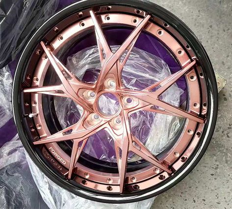 Rose gold forged wheels 18 19 20 21 22 24 inch, new rose gold wheels for sale, custom rose gold and black rims for 2014 BMW 750Li, oem black and rose gold rims for bmw 2015 Rose Gold Car Accessories, Cool Rims For Cars, Cool Rims, Rose Gold Jeep, Rose Gold Wheels, Heart Rims, Black And Gold Car, Rose Gold Car, Rose Gold Rims