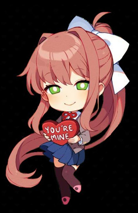 I'm sure this is official art.. Oki Doki, Fandom Art, Youre Mine, Cute Games, Literature Club, Indie Games, Visual Novel, Horror Game, Sailor Moon