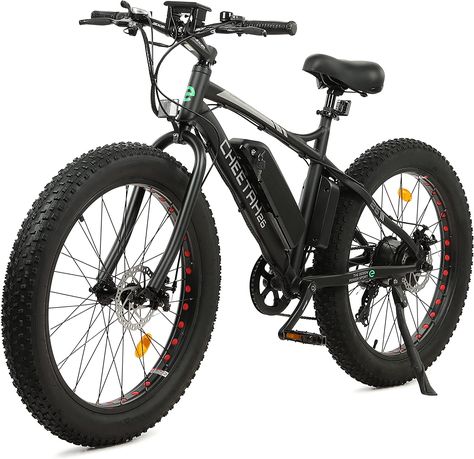 ECOTRIC Cheetah Electric Bike 26" X 4" Fat Tire Bicycle 500W 36V 12.5AH Battery EBike Beach Mountain Snow E-Bike Throttle & Pedal Assist for Adults - 90% Pre-Assembled Fat Tire Bicycle, Snow Beach, Beach Mountain, Mountain Snow, Fat Tire Bikes, Snow Mountain, Fat Tire, Electric Bicycle, E Bike