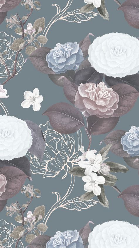 Gray Background, Floral Wallpaper, Flower Pattern, Hand Drawn, Iphone Wallpaper, Iphone, Grey, Flowers, Floral