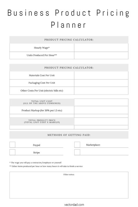 Business Outline Template, Product Costing Template, Business Binder Printables Free, Business Plan Template Free Printables, Small Business Planner Free Printables, Product Pricing Worksheet, Free Business Templates, Business Organization Printables, Nail Planner