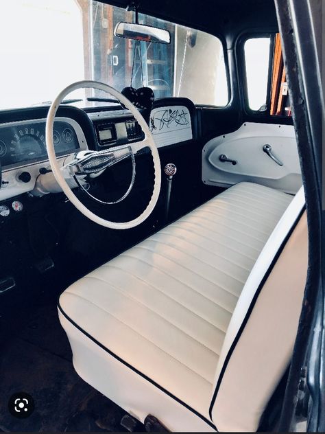 Classic Truck Interior, Chevy C10 Interior, 1963 Chevy Truck, C10 Interior, 1967 Chevy C10, 1965 Chevy C10, C10 Stepside, Car Interior Upholstery, Chevy Motors