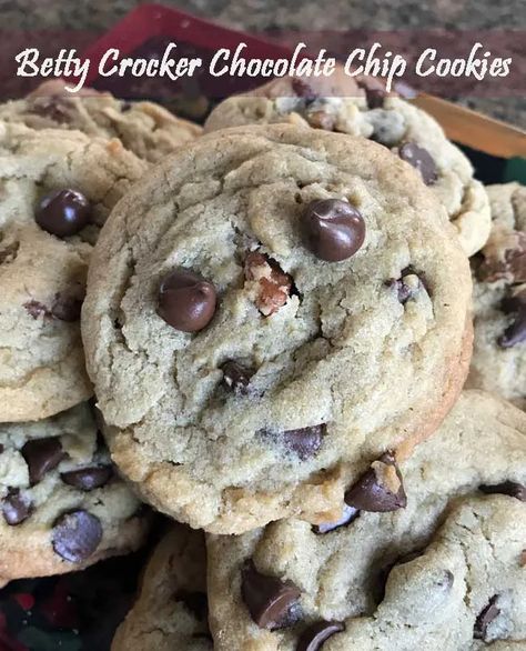 Betty Crocker Chocolate Chip Cookies, Betty Crocker Cookies, Betty Crocker Cake, Ultimate Chocolate Chip Cookie, Betty Crocker Recipes, Choc Chip Cookies, Chewy Chocolate Chip, Best Chocolate Chip Cookie, Oatmeal Chocolate Chip Cookies