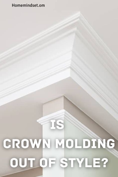 Arts And Crafts Crown Molding, Crown Molding Or Not, Craftsman Crown Molding Ceilings, Crown Molding Vs No Crown Molding, Crown Molding Bedroom Ceilings, Transitional Crown Molding, No Crown Molding Ceilings, Crown Moulding Styles, Craftsman Crown Molding Ideas