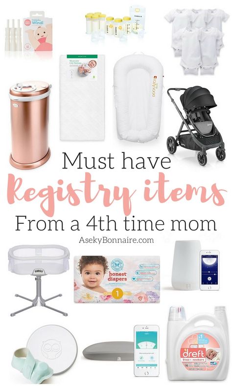 Must Have Baby Registry Items from a 4th time mom!  Everything you neeed to register for to survive the first year of motherhood and babyhood! Must Have Baby Registry Items, Baby Items Must Have, Best Baby Registry, Baby Registry Essentials, Baby Registry Checklist, Baby Registry Items, Registry Checklist, Baby Registry Must Haves, Registry Items