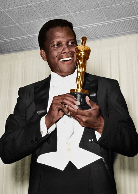 Sidney Poitier, 1967, and One of the Most Remarkable Runs in Hollywood | Vanity Fair Sidney Poitier, Best Actor Oscar, Beloved Movie, Oscar Award, Black Entertainment, Black Actors, Black Hollywood, Actrices Hollywood, Oscar Winners